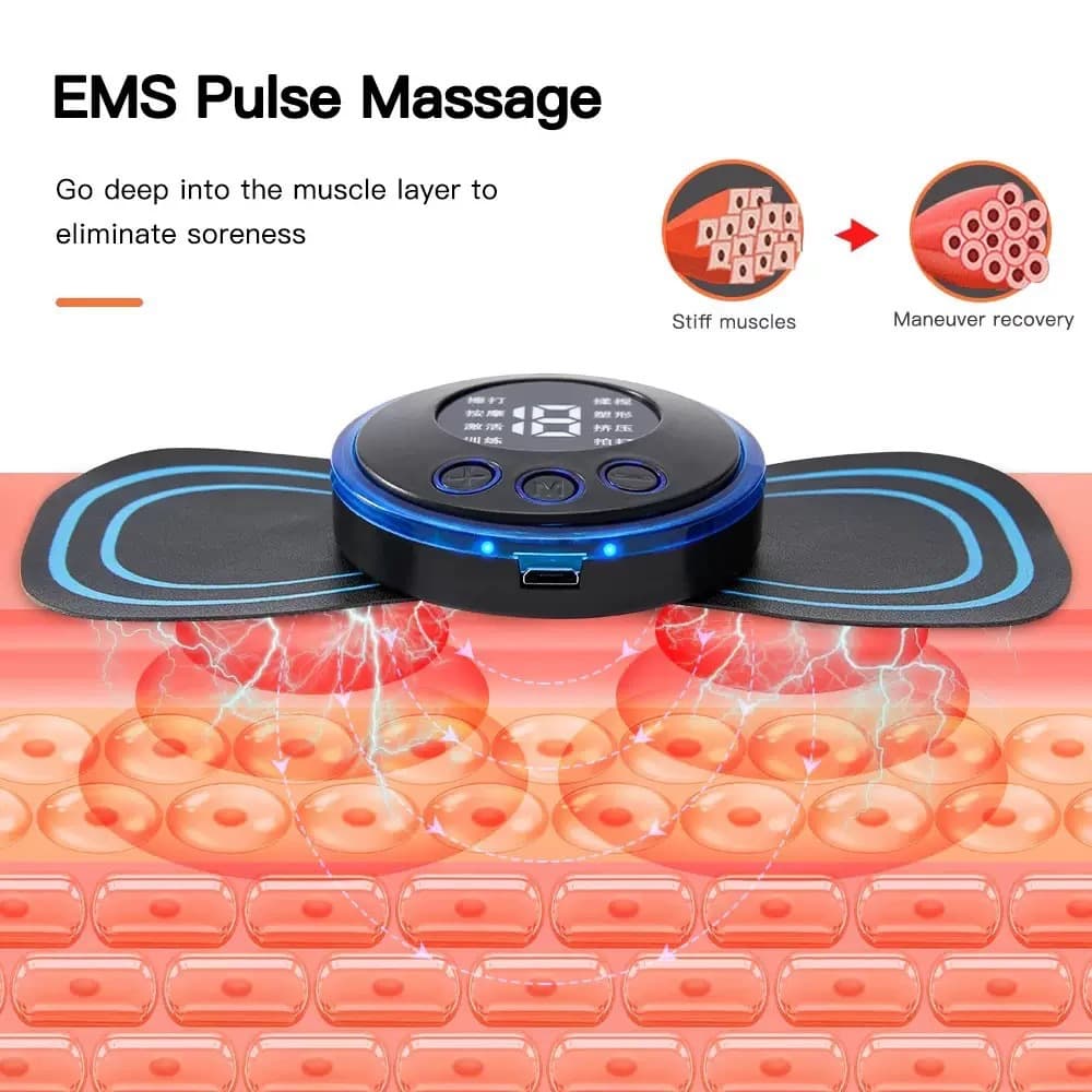 New EMS Neck and Shoulder Patch Microcurrent Muscle Stimulator Meridian Massage Device Multi-functional Cervical Massage Patch