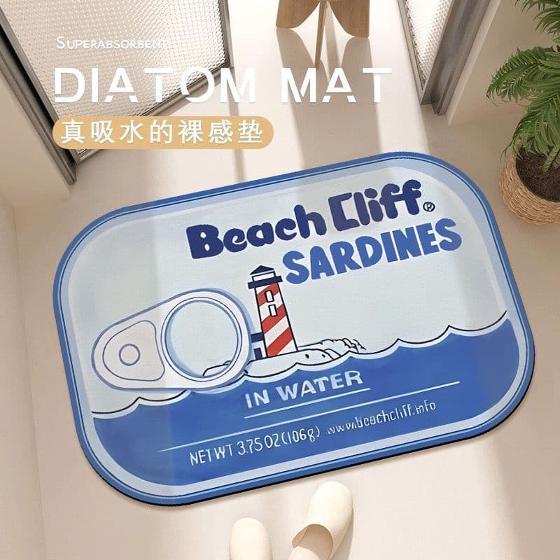 New Cross-Border Creative Fish Doormat Water-Absorbent Non-Slip Doormat Stain-Resistant Easy to Clean Doormat In Stock Labeling and Drop Shipping
