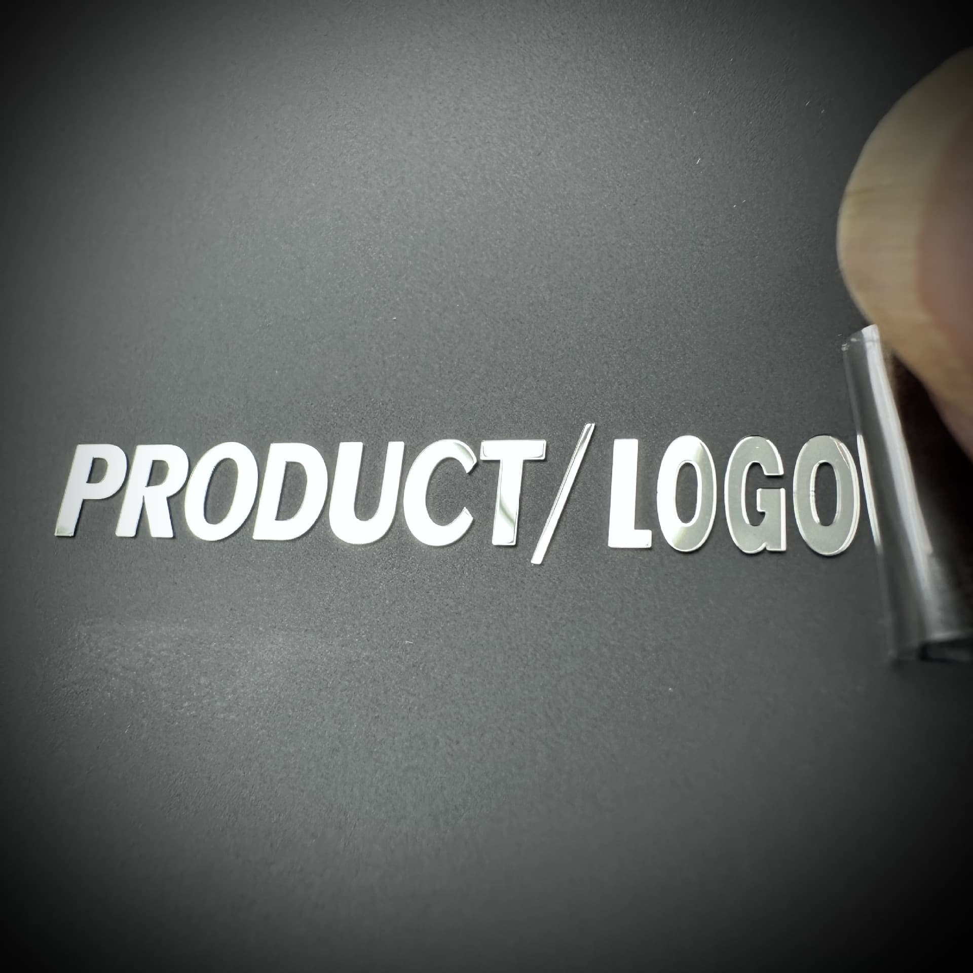 Custom Mirror Finish Nameplates and Signs, LOGO Labels for Product Packaging, PET 3D Trademark Stickers