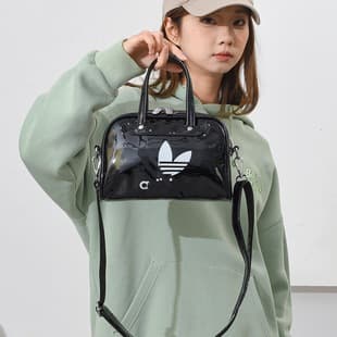 Xiaohongshu Influencer Same Style Bowling Bag Retro Old Flower Print Clover Small Handbag Shoulder Crossbody Women's Bag