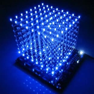 3D8 Light Cube DIY Kit (573+2803+5A60S2) 8*8*8 Light Cube Kit with Documentation