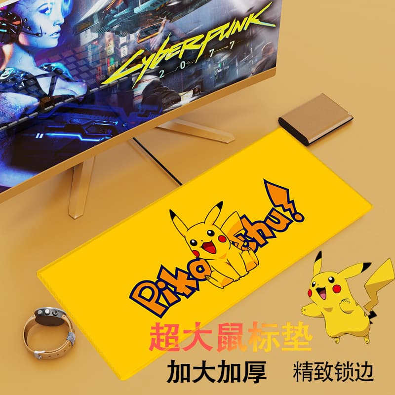 Thickened Large Size Computer Office Gaming Mousepad Men Women Students Desktop Mat Natural Rubber Non-Slip Customizable Logo