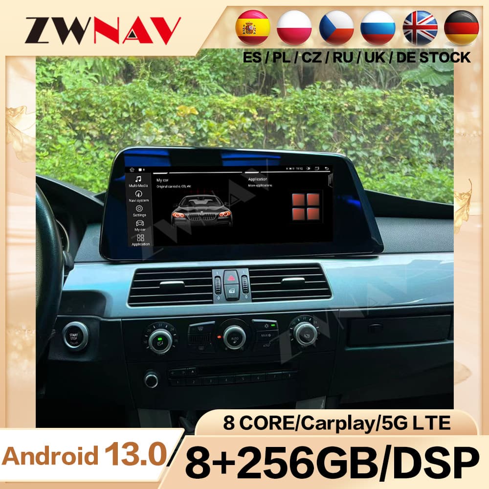 Cross-border Special for BMW E60 Blade Screen 2003-2012 Central Control Large Screen Car Android Navigation