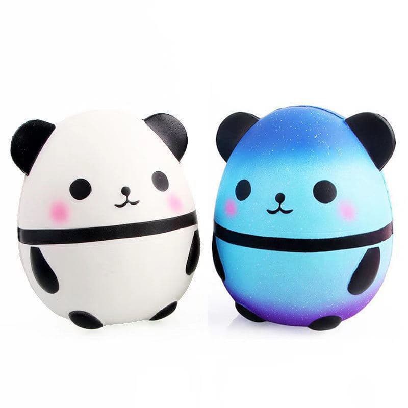 Squishy slow rebound panda egg toy PU simulation animal panda cartoon ornament squeeze vent toy