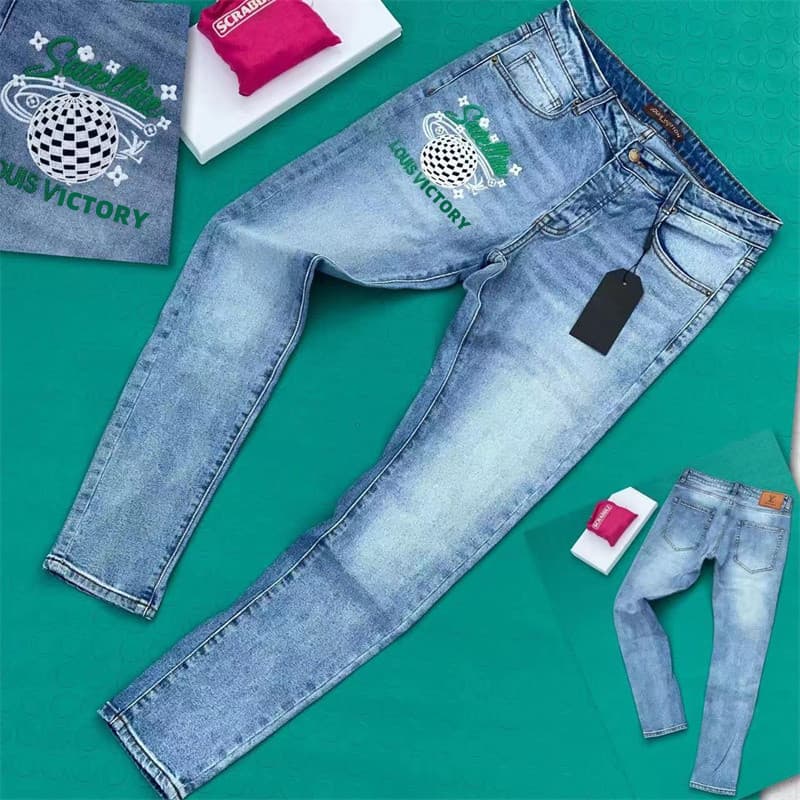 Nigeria Stretch Straight Leg Slim Fit Jeans for Men, Distressed Casual Long Pants, Versatile Style, Amazon