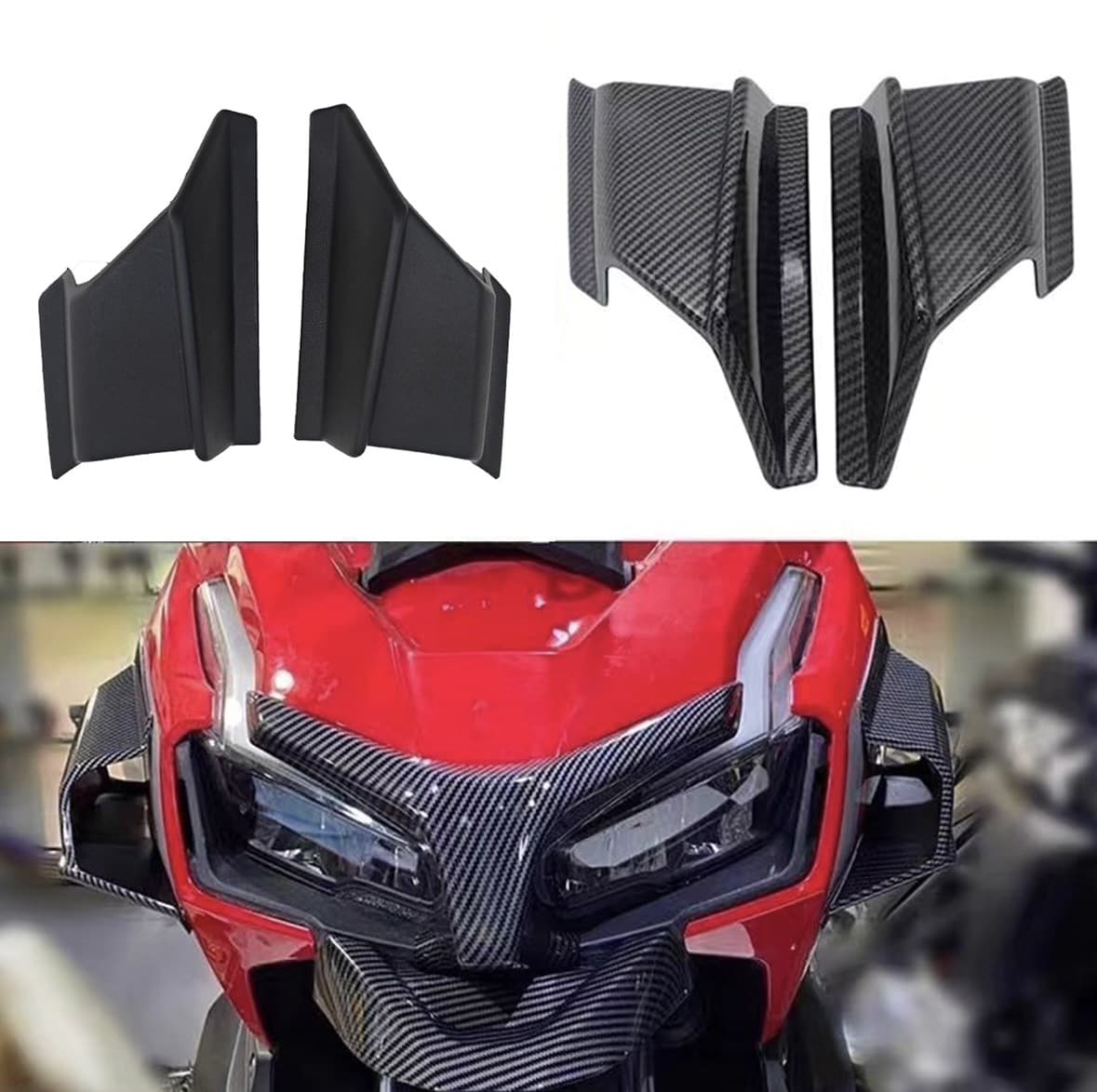 Fits Honda ADV150/XADV750 Modified Spoiler Side Wing 250NK Air Intake Cover Fairing Panel V3