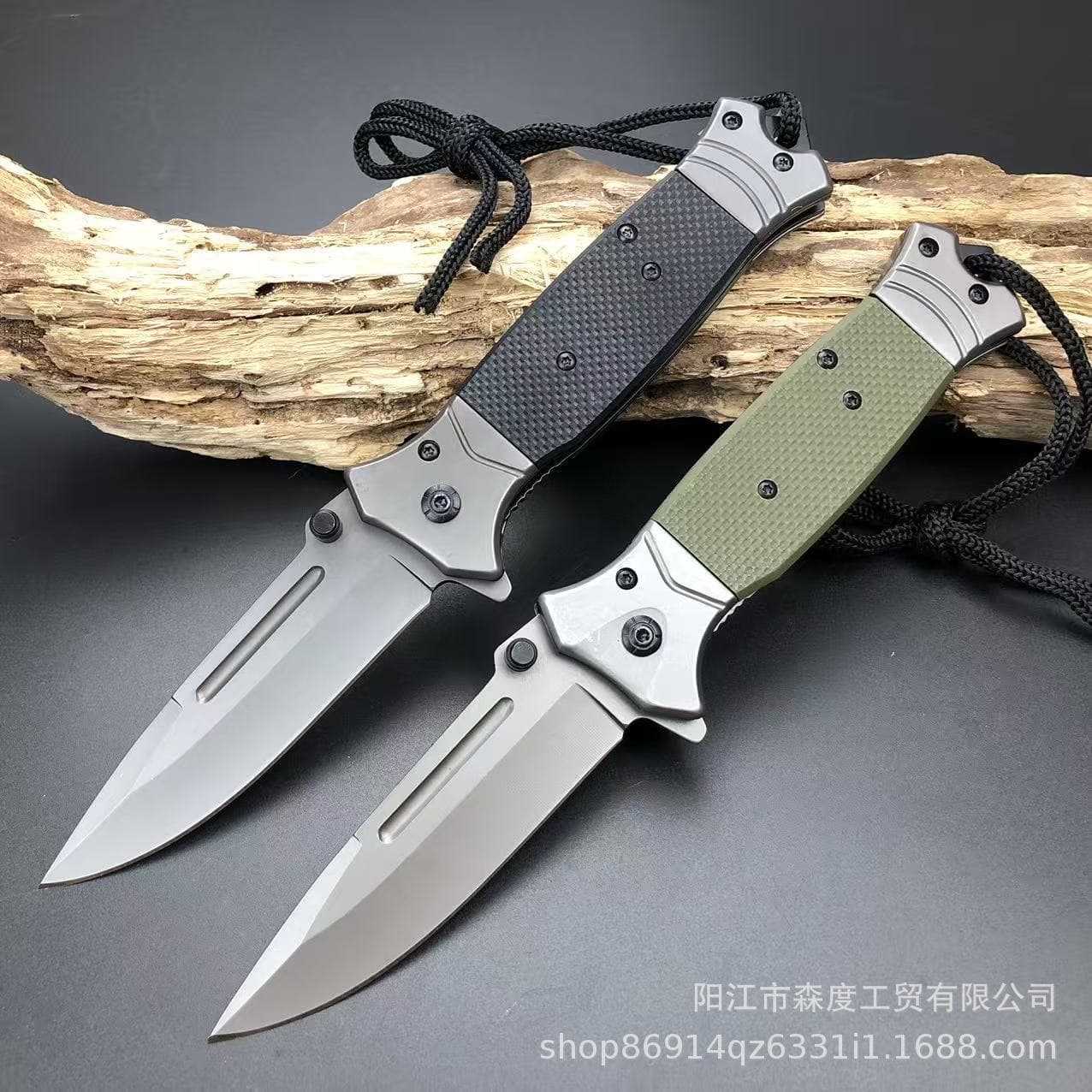 High-quality multi-purpose tactical folding knife G10 thick handle outdoor camping portable survival pocket knife cross-border good knife