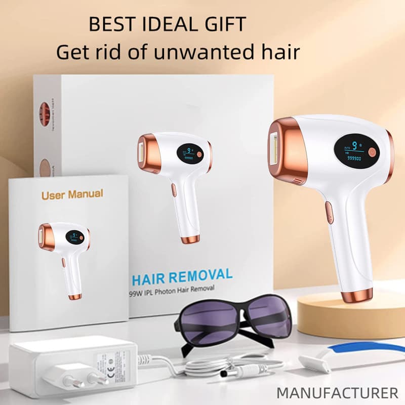 Cross-border IPL Laser Hair Removal Device for Home Use, Portable Hair Removal Machine for Underarms and Full Body Skin Rejuvenation
