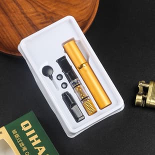Qi Hao Slim Cigarette Multi-Filter Mouthpiece, Personalized Portable Filter for Men, Detachable and Easy to Clean