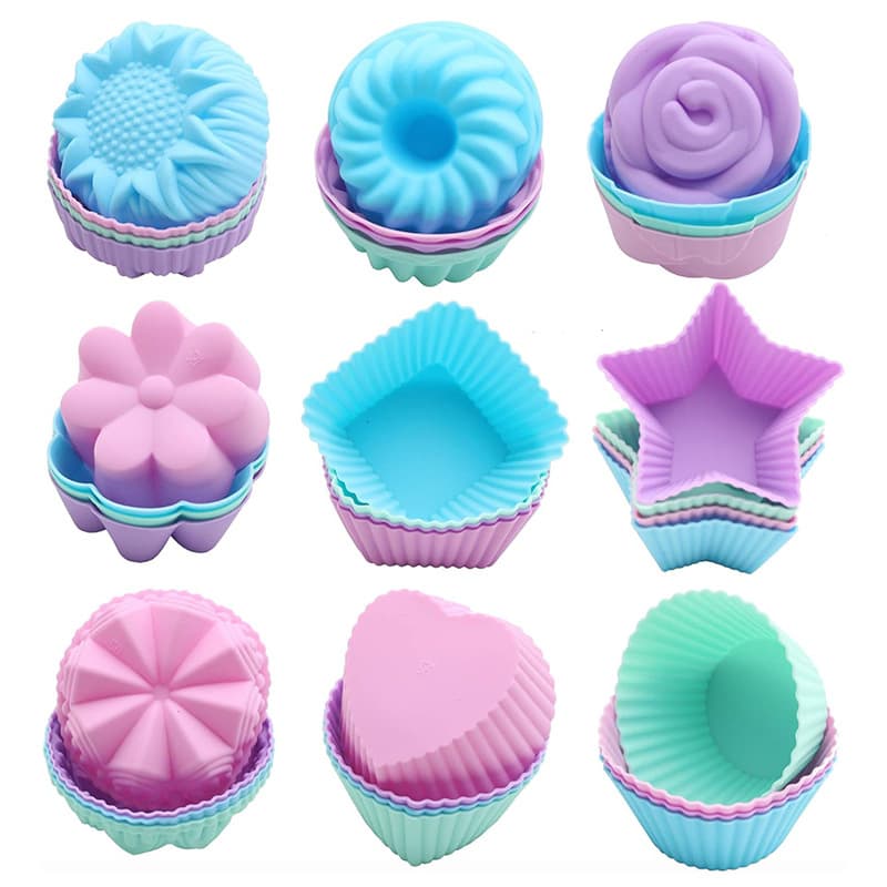 Factory Stock Wholesale Baking Tools Baking Pan Multiple Flower Butterfly Rectangle Non-Stick Paper Baking Cake Mold
