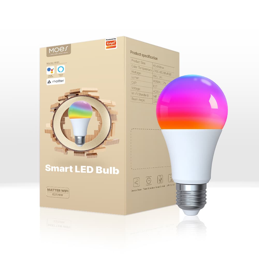 Matter Tuya Smart Home WiFi Smart Bulb Dimmable LED Light GU10 E27 E14 Lighting Bulb
