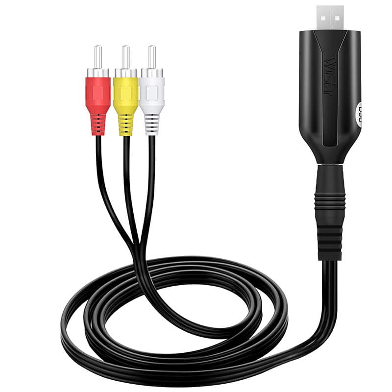 USB 2.0 VHS to DVD audio/video converter, audio capture card, AV capture, RCA capture all-in-one.