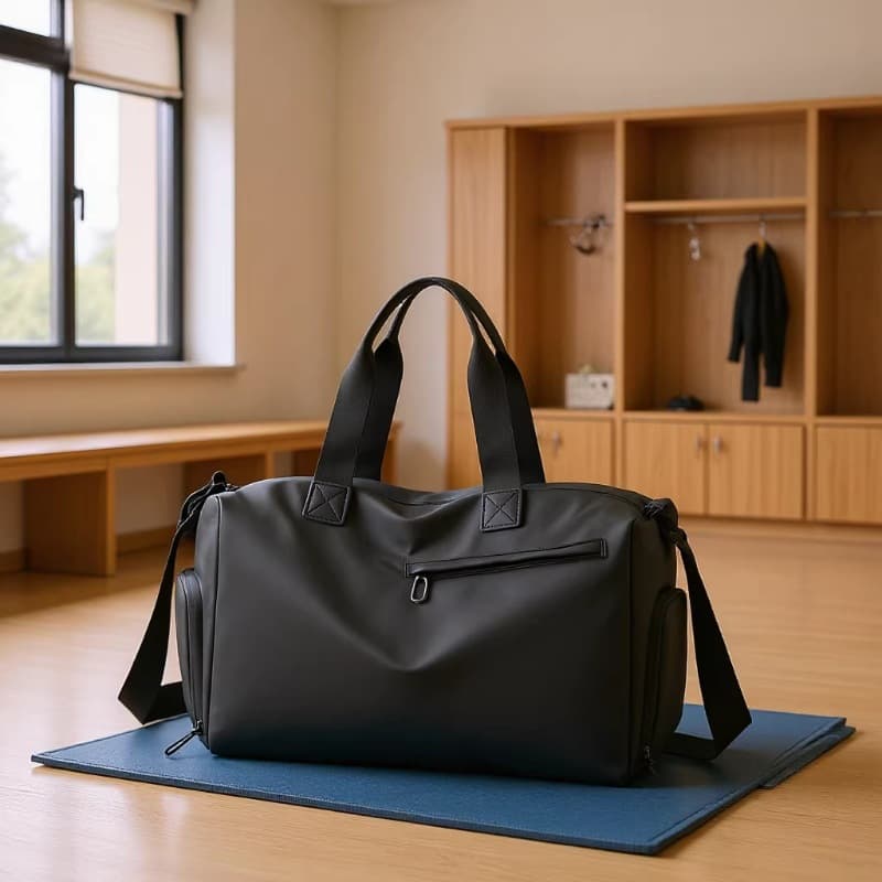 New Short Trip Shoulder Crossbody Bag Men's Casual Large Capacity Wet-Dry Separation Travel Gym Bag