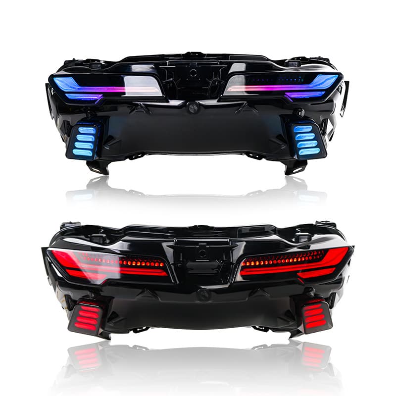 Wholesale New Motorcycle Accessories Compatible with YAMAHA NMAX155/TURBO Modified RGB Running Rear Tail Light
