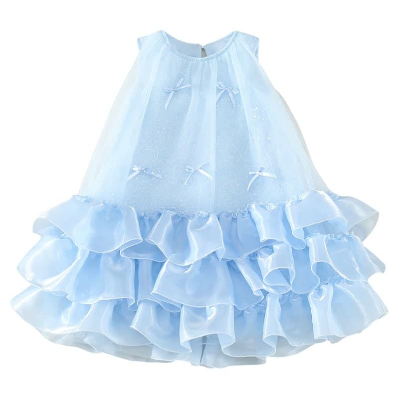 Girls' Dress 2026 New Style Fashionable Baby Halter Vest Mesh Children's Summer Wear Beautiful Princess Dress