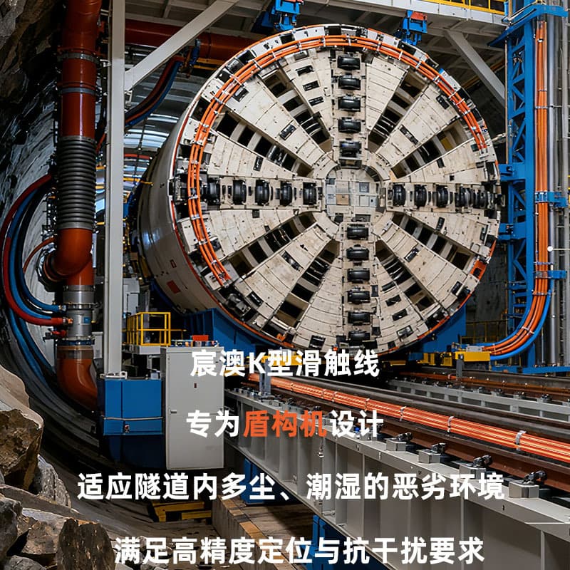 K-type conductor rail for tunnel boring machine equipment, high-load stable output, dustproof and impact-resistant, custom-made by manufacturers