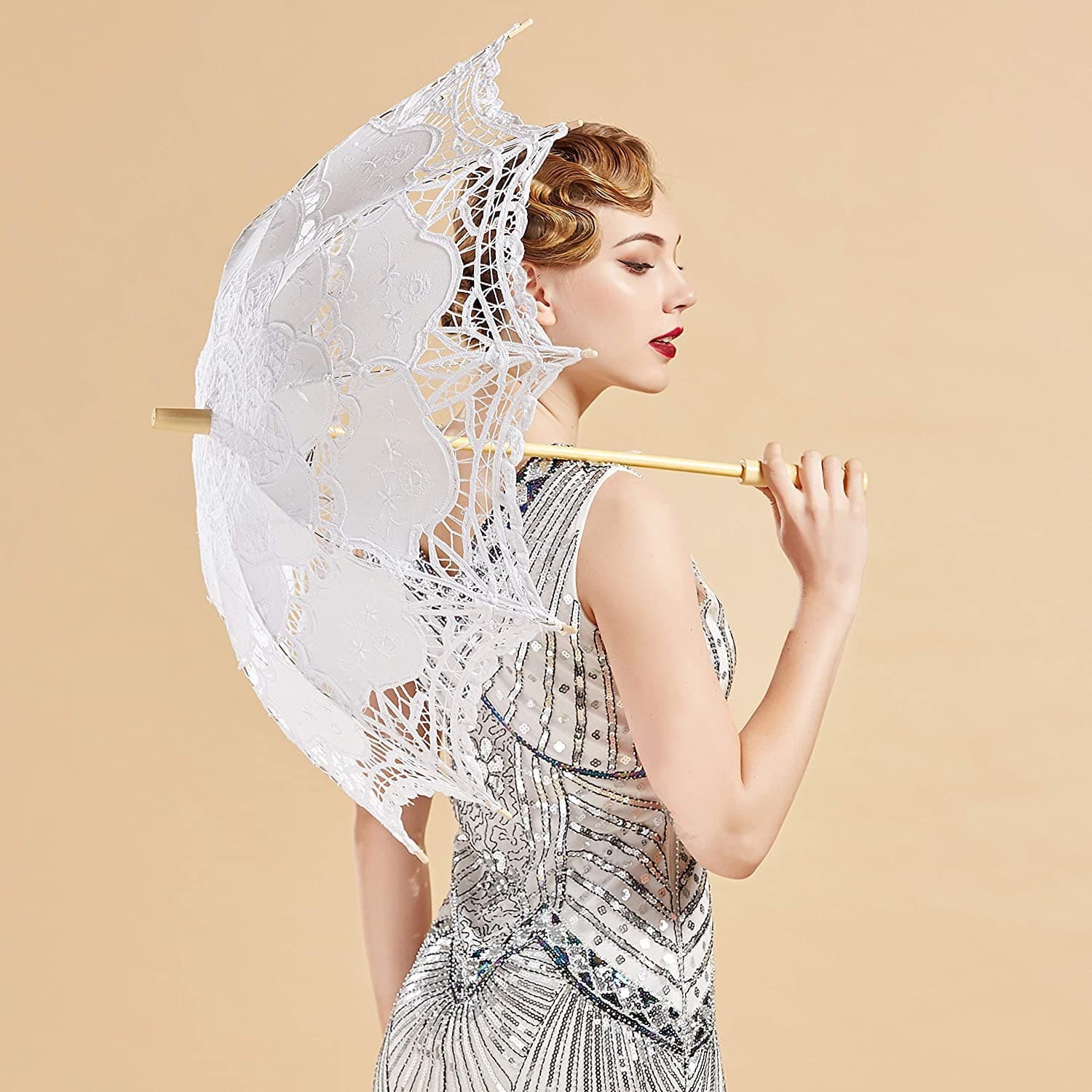 Wedding Bride Lace Umbrella White Princess Umbrella Wedding Lace Bridal Umbrella Wedding Dress Photo Wedding Photography Prop