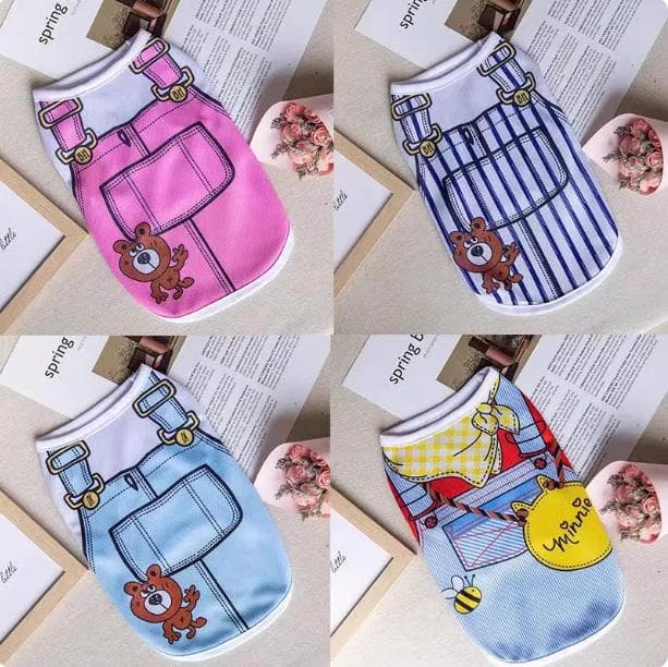 Cross-border Hot Selling Pet Vest Dog Clothes Cat Clothes Teddy Bichon Frise Teacup Dog Pomeranian Small Dog Thin Style