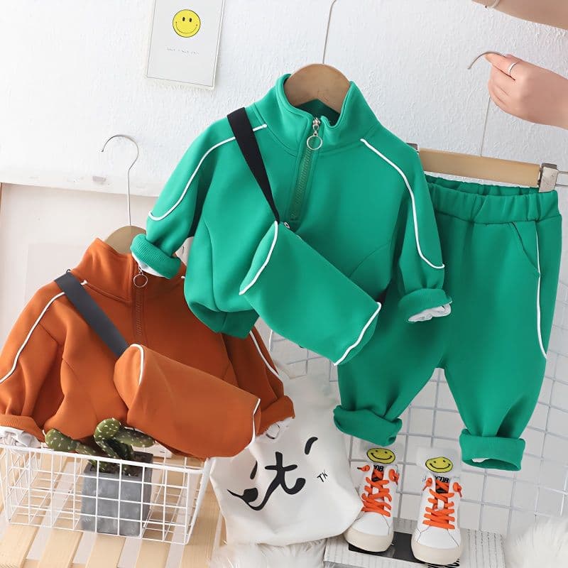 Children's spring and autumn long-sleeved sweatshirt two-piece set for boys and girls sports suit 2026 new baby and middle-aged children's clothes