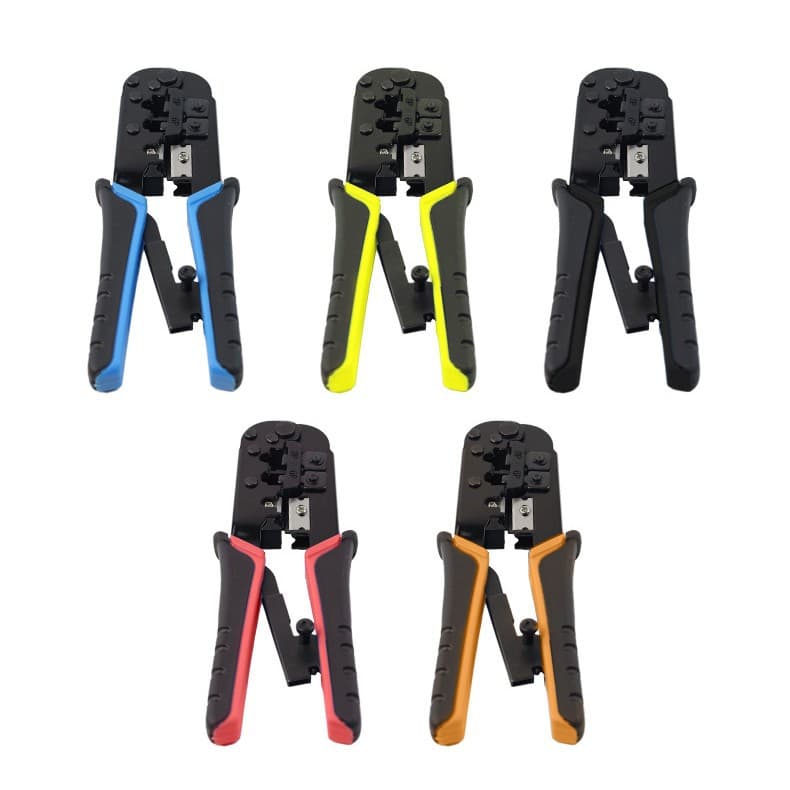 6P/8P Multi-Function Network Crimping Tool for RJ45 and RJ11 Connectors, Wire Stripper and Cutter