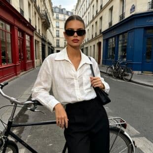 Fashion Casual Top for Women 2026 Fall New Arrival Elegant Commuter Style Solid Color Versatile Long Sleeve Blouse