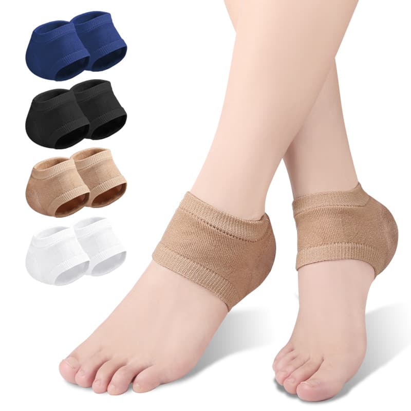 Heel Crack Protector Moisturizing Silicone Sleeve for Men and Women Anti-Crack Foot Care Socks Heel Pain Relief