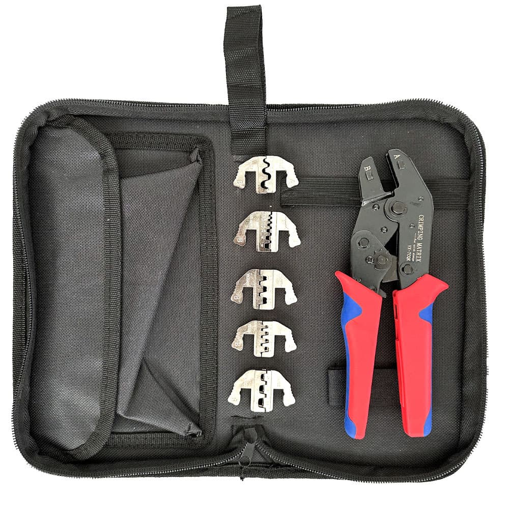 7CQK 7-Inch Quick-Change Crimping Tool Set Terminal Crimping Pliers Multi-Functional Die Mold Electrician Tool Kit