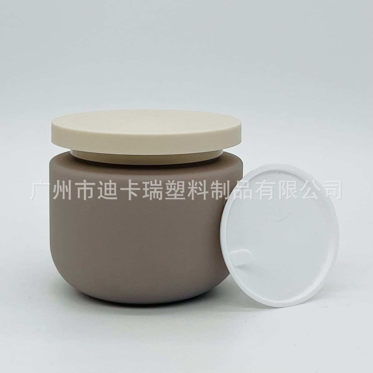 In Stock Green Gray Plush Material Bottle Body Lotion Jar 300g Cream Jar Hair Mask Jar Scrub Jar Cosmetic Container