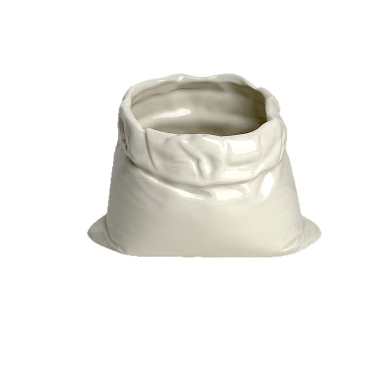 Retro Style Gift Bag Shaped Coffee Cup Cloth Bag, Xiaohongshu Boutique Photogenic Handmade Cup, Home Restaurant Use Cup