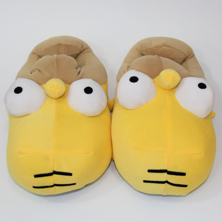 Cartoon Anime Plush Cotton Slippers, Creative Funny Novelty Slippers for Couples, Warm Home Slippers