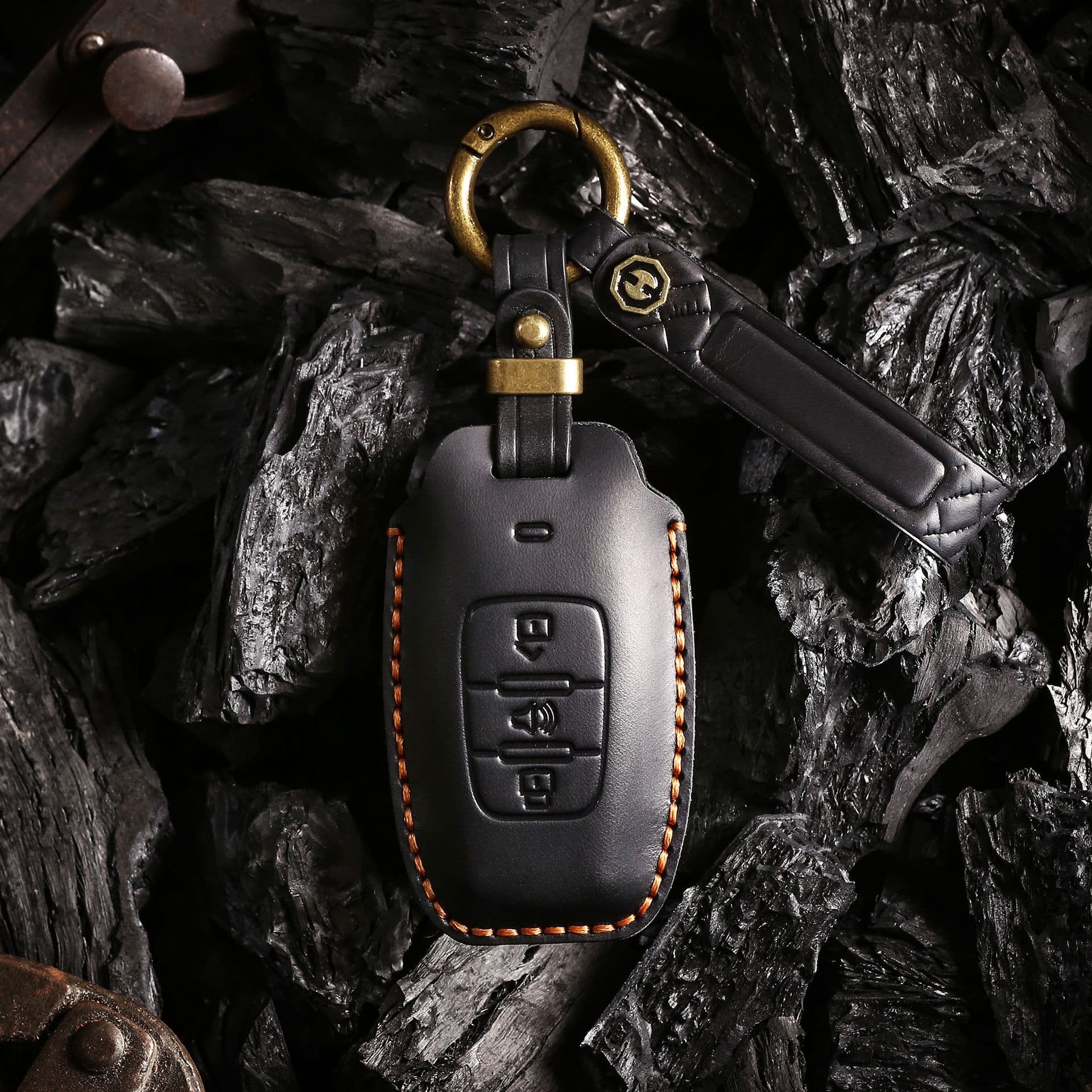 Retro key case suitable for Haval H6S H9 M6 First Love Big Dog Great Wall Cannon First Love handmade genuine leather key case