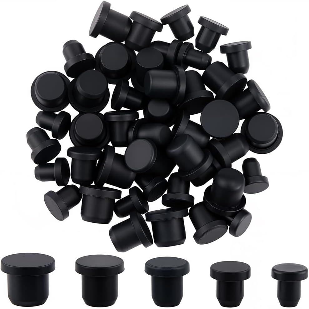 50pcs Five Sizes Silicone Hole Plugs Suitable for Inner Diameter 5mm-9.3mm Hole Bottle Opening Replacement Plug WT03