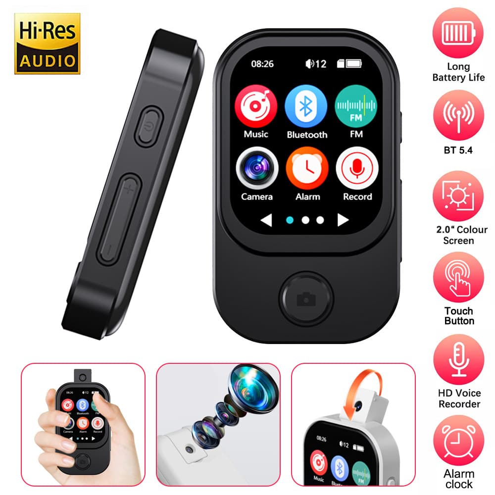 [Export Version] Factory Wholesale MP3/MP4 Photo Video Recording Radio Bluetooth Portable Player