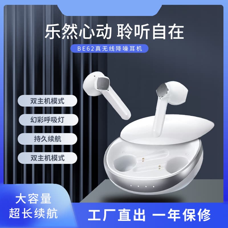 BE62 Sports Bluetooth Headset ENC Dual-Microphone Call Noise Reduction Headset Long Battery Life Slide Game Wireless Headset