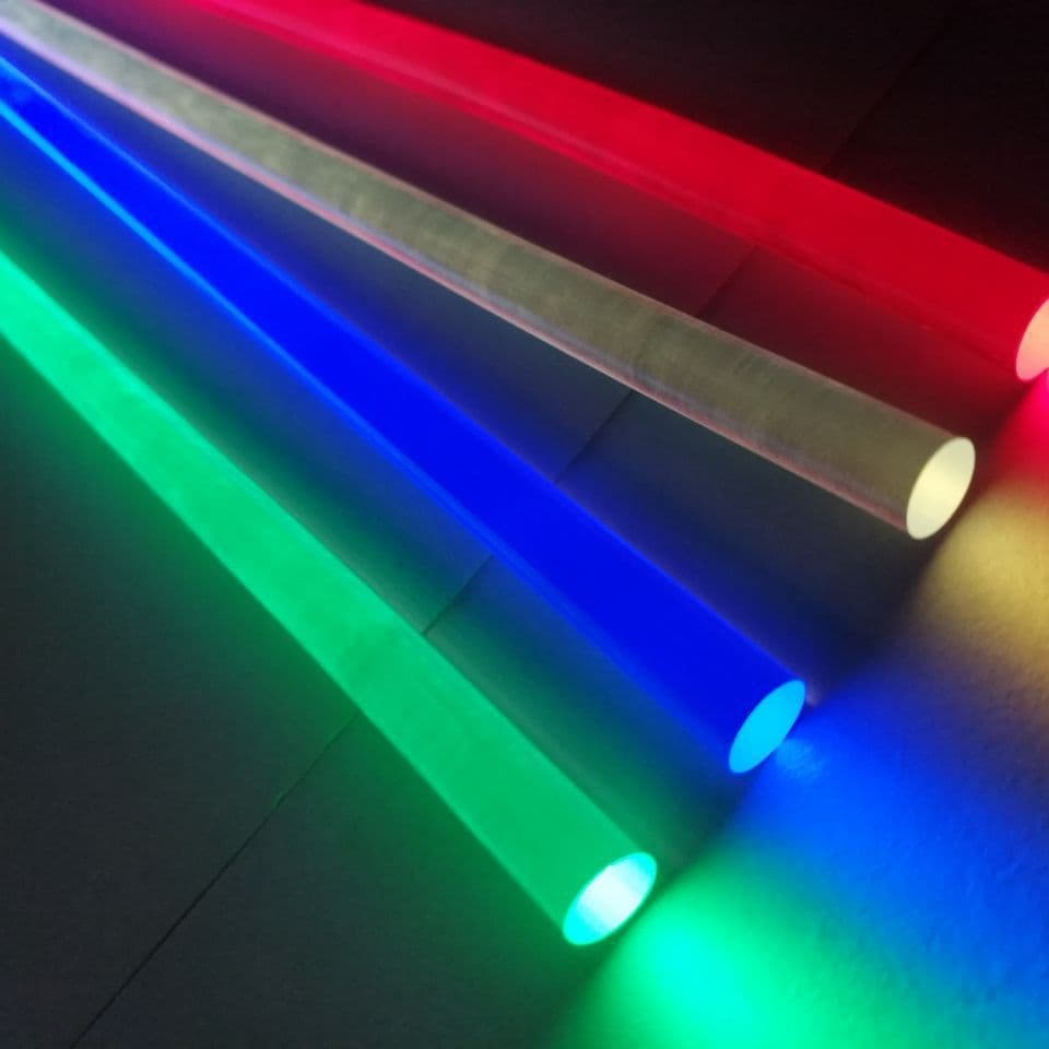 TPU Light Guide Strip Through-Body Optical Fiber Glowing Light Guide Fiber Side-Glow Fiber Car Transparent Light Guide Ambient Lighting Material
