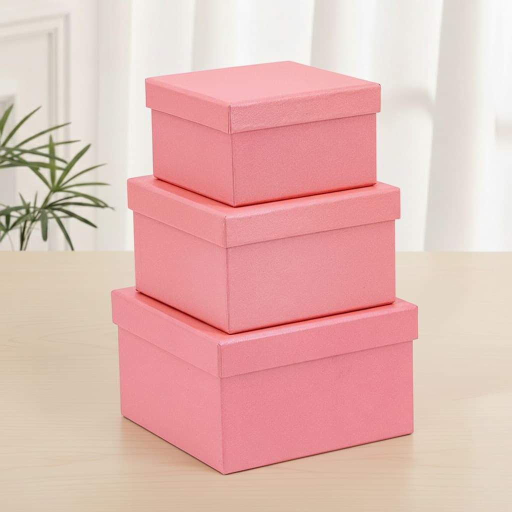 Square Gift Packaging Box Empty Box Cup Box Business Supplies Box In Stock Wholesale