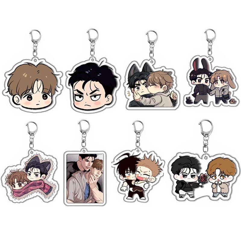 Curse Korean Comic Piggy Chinese Acrylic Keychain Pendant Game Peripheral Pendant