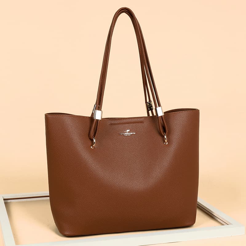 New Large Capacity Tote Bag for Women 2026 New Style Simple Large Capacity Ladies Handbag Wholesale Shopping Bag