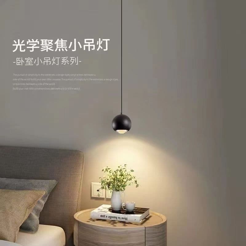 Modern Minimalist Bedroom Ceiling Pendant Light, Adjustable Height, Touch Control, for Bedroom, Entrance, Bar Area, Nordic Style