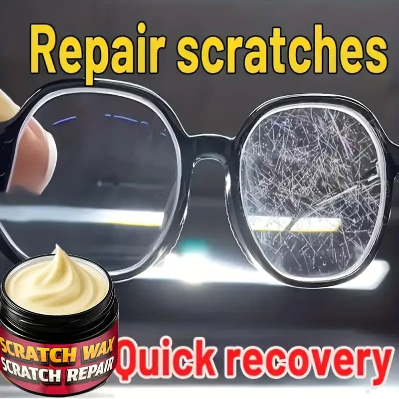 Eyeglass Repair Resin for Scratches, Yellowing, and Wear – No Polishing Required for Reading Glasses, Prescription Glasses, and Swimming Goggles Repair Paste