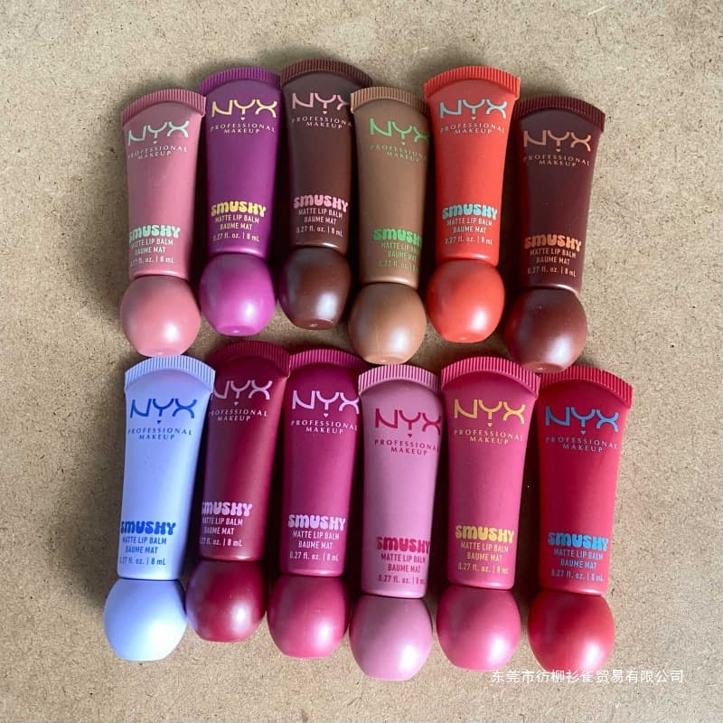 Cross-border exclusive NYX lip balm lip gloss Smushy Matte Lip Balm matte lipstick lip balm 8ml