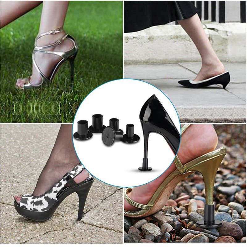 Cross-border high-heeled shoes heel protective cover wear-resistant non-slip heel nail cover Amazon women's round heel silencer silent cover