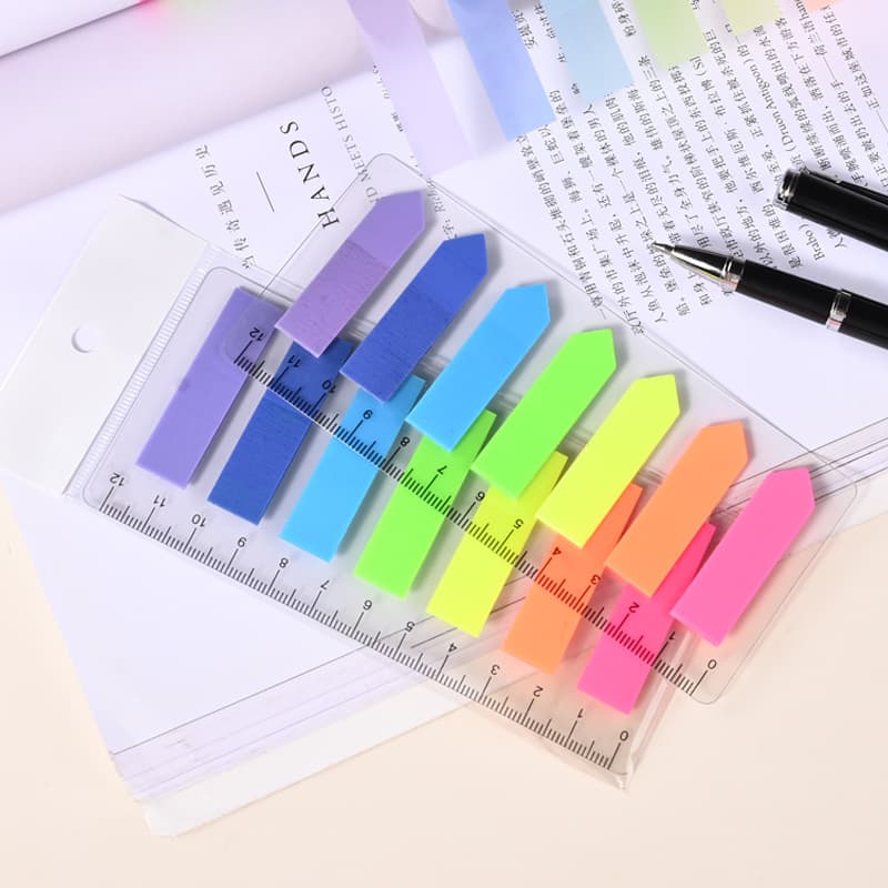 Clear Index Label Stickers, Writeable Sticky Notes, Custom Office Indicator Labels, Strong Adhesive, Reusable Sticky Notes