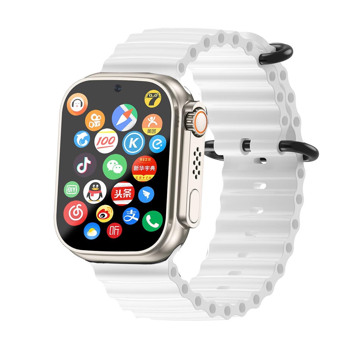Eurasian and African export version of the phone watch, full network compatibility, SIM card slot, front and rear dual cameras, download support, large memory, smart watch.