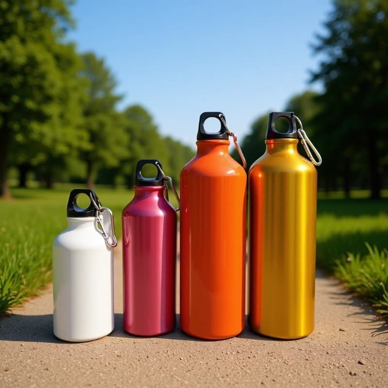 500ml Aluminum Water Bottle - Outdoor Sports Water Bottle, Portable Hiking Water Bottle, Cup, Bottle