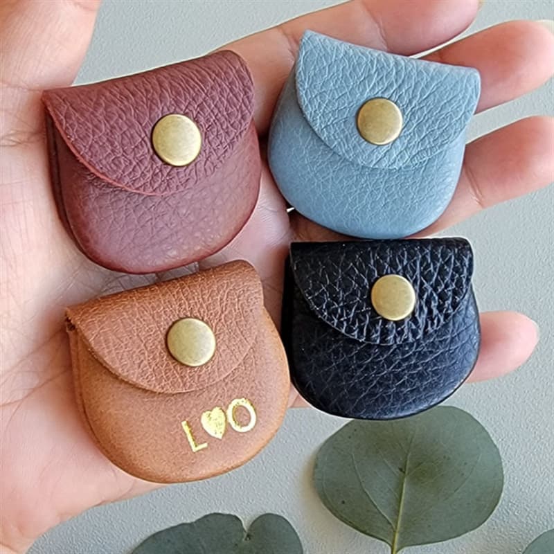 New small leather ring bag Leather ring jewelry storage box Mini ring jewelry bag