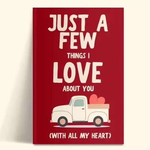 Cross-border Just a Few Things I Love About You Notebook