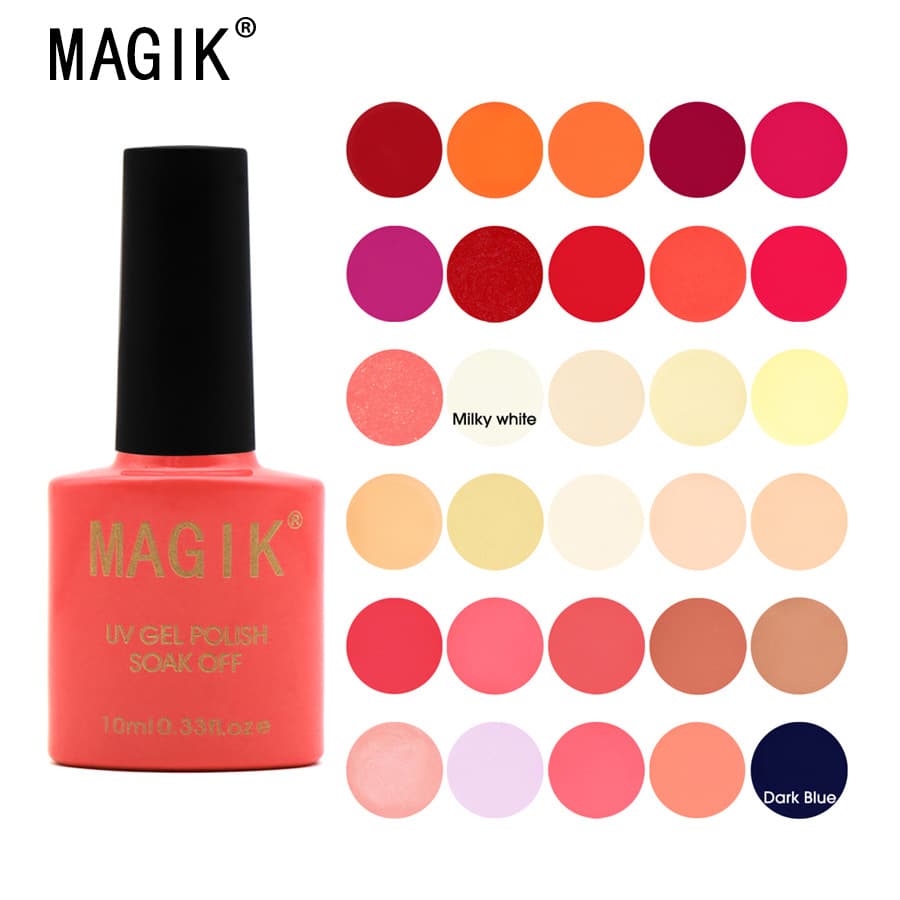 MAGIK No.052 New Cross-border Barbie Gel Nail Polish Amazon Solid Color Nail Gel Set UV Gel