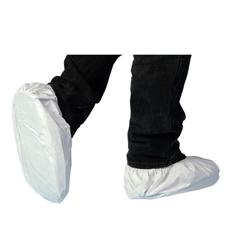 Lakeland AMN901 Two-Piece Shoe Covers Protective Footwear, Waterproof and Chemical-Resistant Non-Woven Split Two-Piece Design