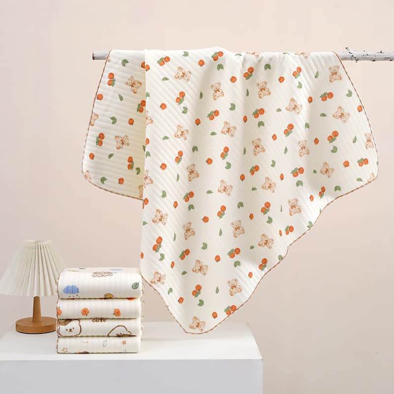 New Beige Cotton-Padded Swaddle, Full Cotton Knit Children's Wrap, Thickened for Newborns in Autumn/Winter Delivery Rooms